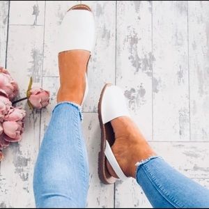 White Slingback Espadrilles